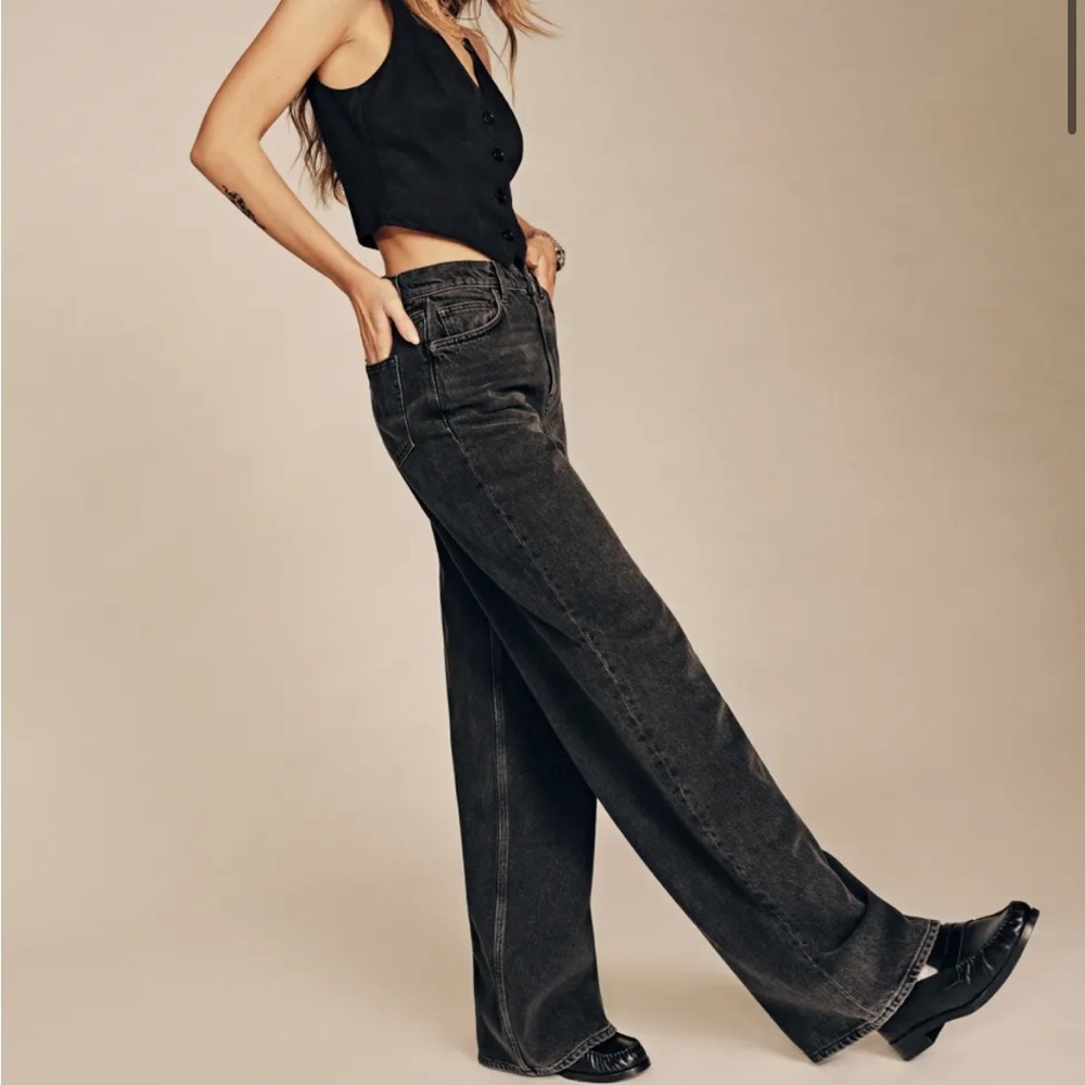 Reformation Cary High rise Wide-Leg slouchy Jeans
